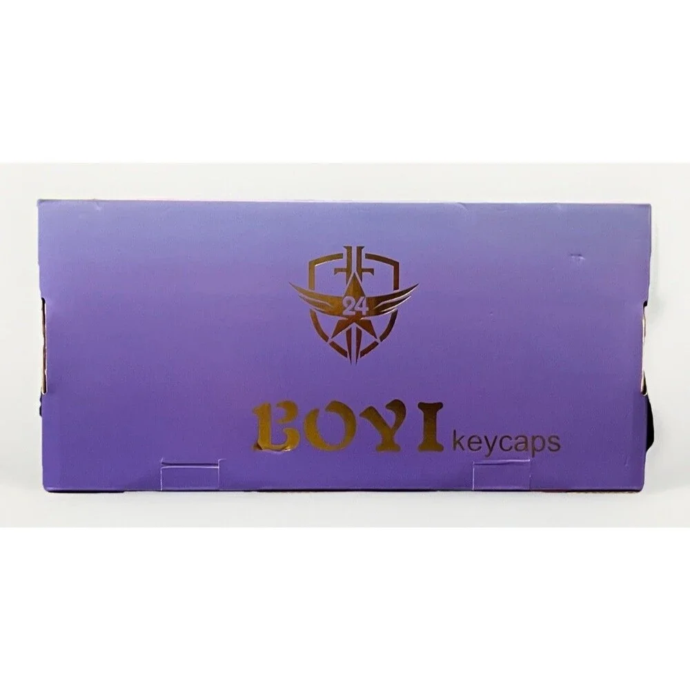 BOYI Joker Shine Through Keyboard Keycaps Purple Teal Open Box New RGB